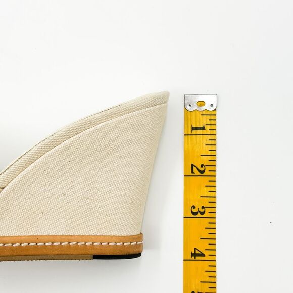 Chanel Camellia Wedge Sandals Slides Mules EU 37 US 6-6.5 - Picture 11 of 15